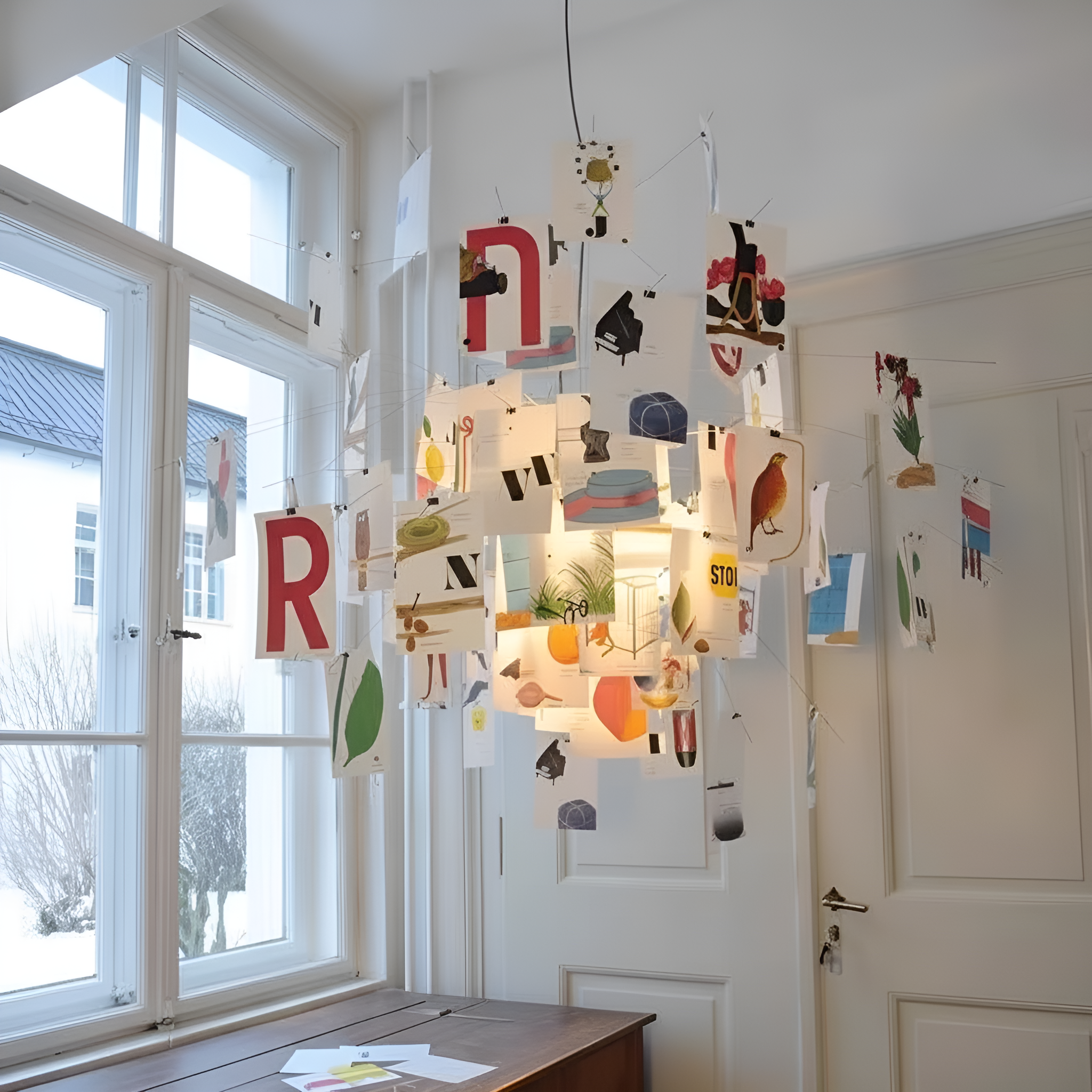 Album Card Pendant Light