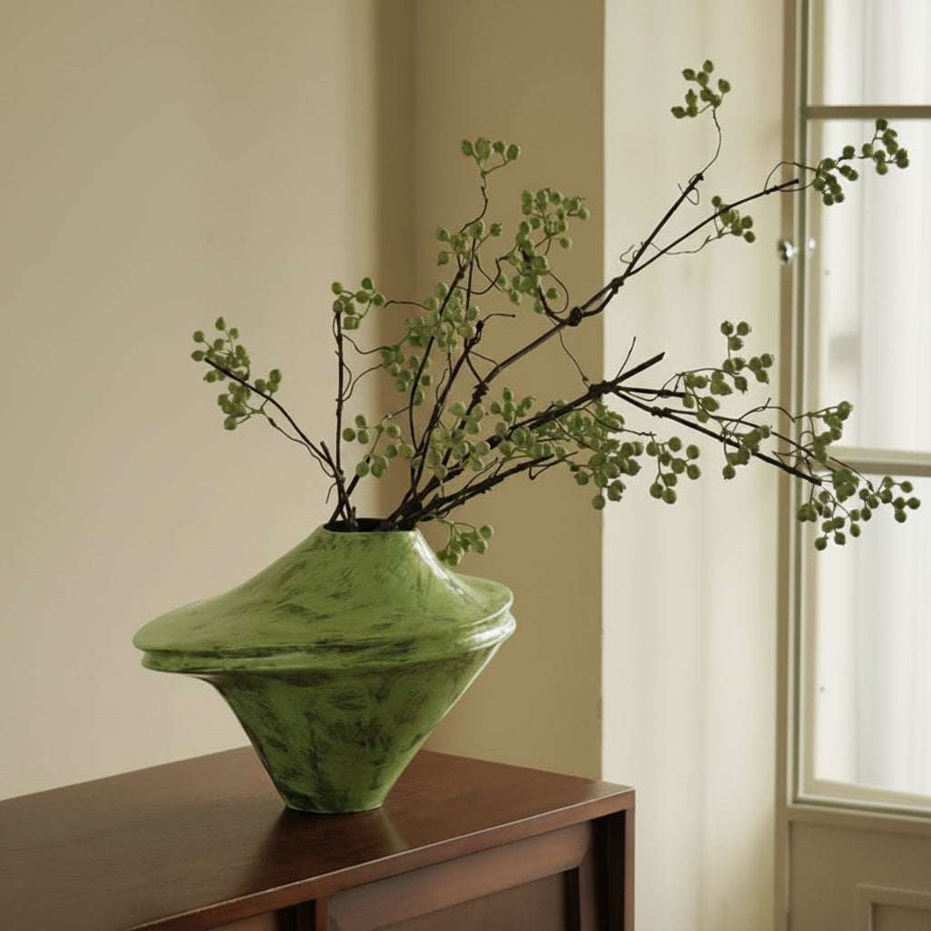 Orbit Olive Vase